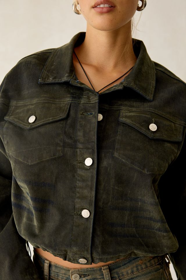 Veste en denim floqué Sampson Azalea Wang #2
