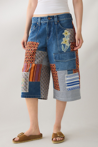 BDG Nomad Patchwork Baggy Jort