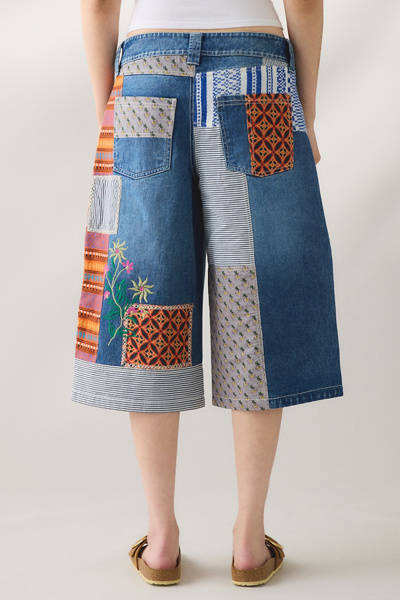 BDG Nomad Patchwork Baggy Jort