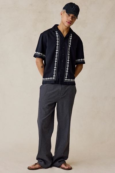 Pantalon évasé en lin Chandler UO