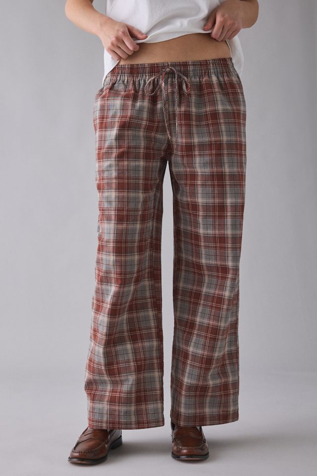 BDG Blake Plaid Pull-On Baggy Pants #1