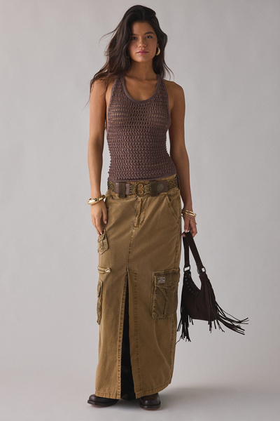 UO Cleo Pointelle Knit Strappy Tank Sweater