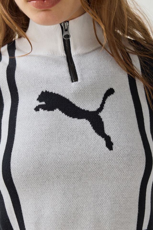 Puma Future Archive Jacquard Knit Half-Zip Tank Top #1