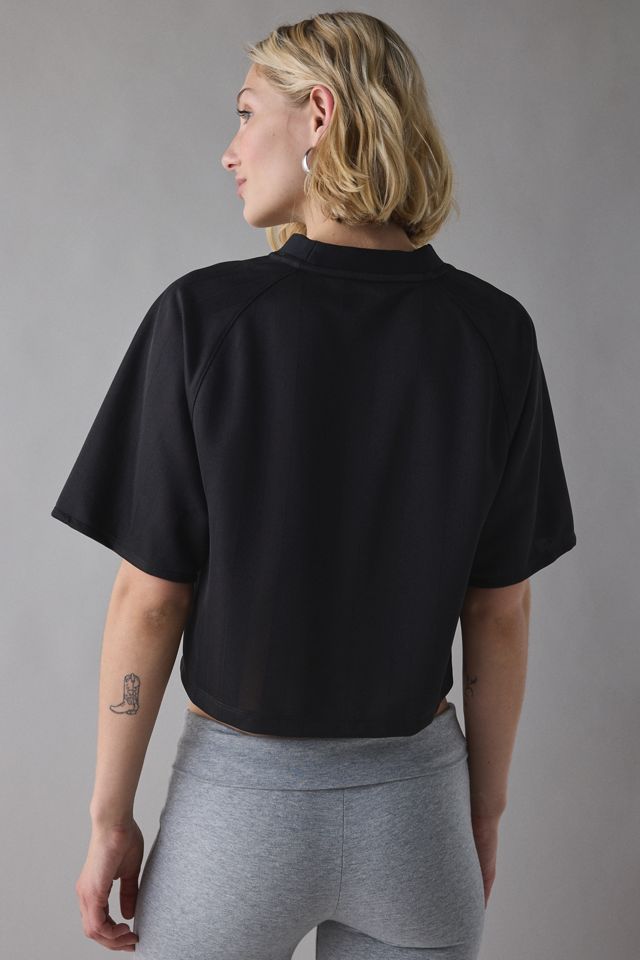 Puma League V-Neck Cropped Jersey Tee #4