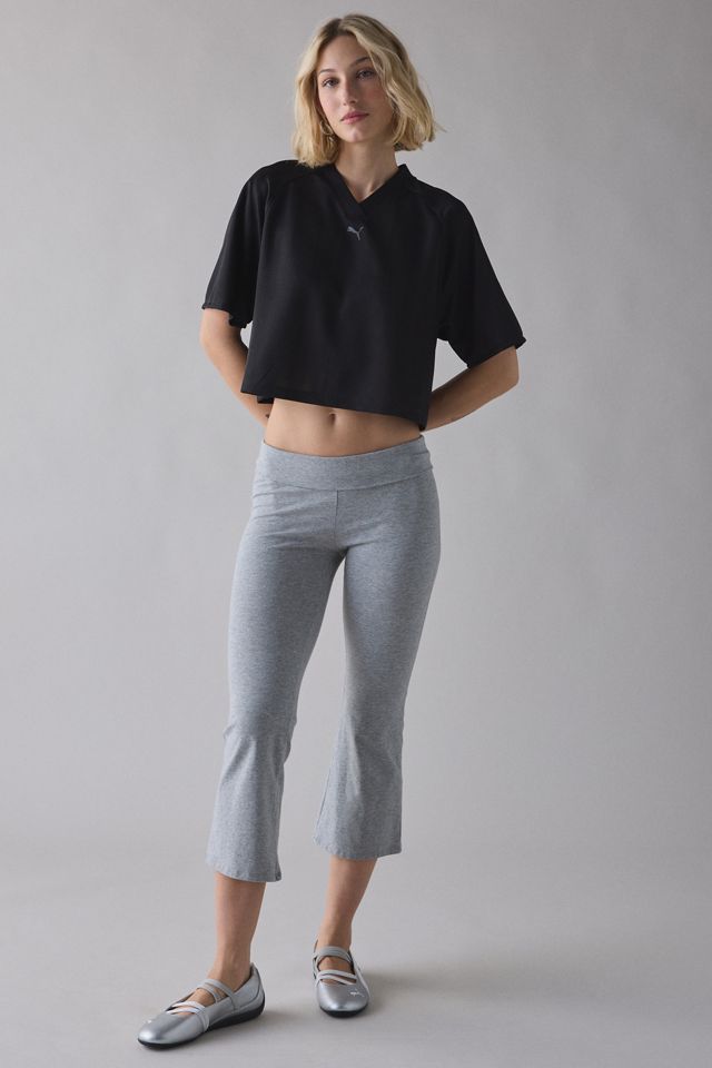 Puma League V-Neck Cropped Jersey Tee #5