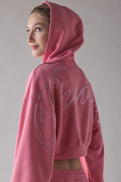 Puma Essentials Bedazzled Graphic Full-Zip Hoodie Sweatshirt