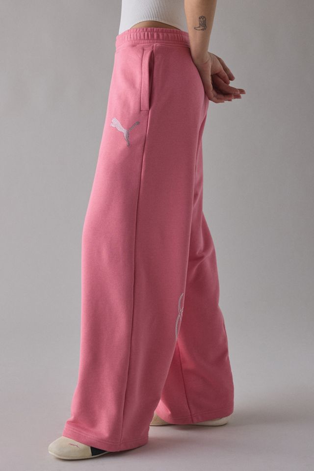 Puma Essentials Bedazzled Graphic Slouch Sweatpants #4