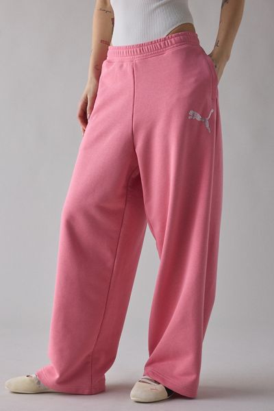 Puma Essentials Bedazzled Graphic Slouch Sweatpants