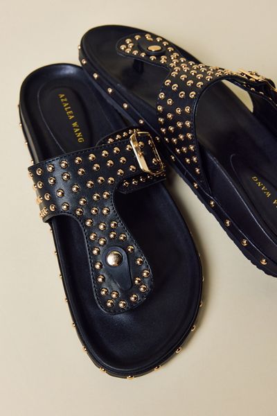 Azalea Wang Daisy Chain Studded Sandals