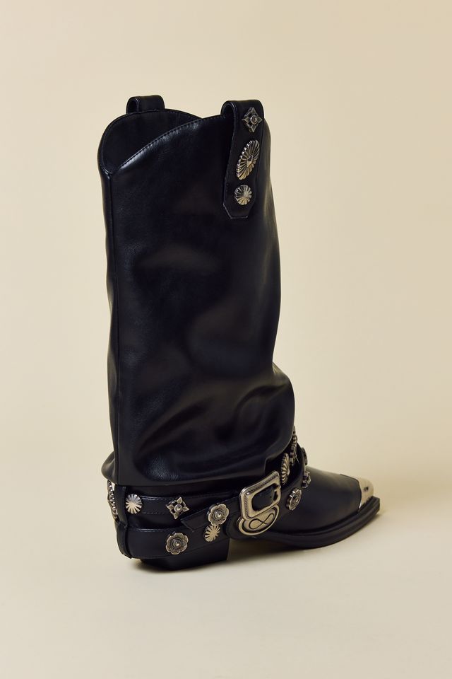 Azalea Wang Ashraf Belted Western Boots | Urban Outfitters