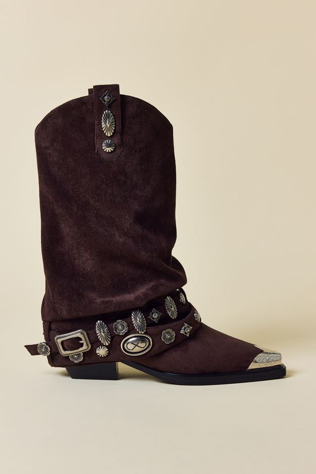 Azalea Wang Ashraf Belted Western Boots #1
