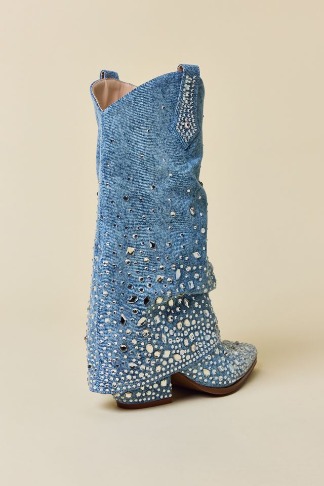 Bottes western Christos en denim Azalea Wang #3
