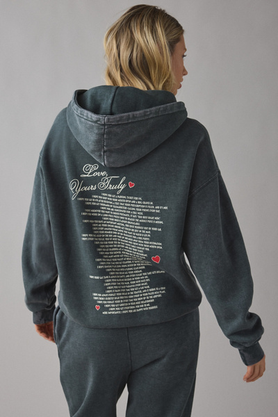 Boys Lie Yours V2 Racer Truly Graphic Hoodie Sweatshirt