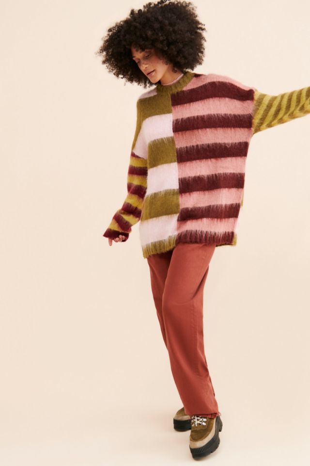 The Ragged Priest Wander Oversized Stripe Knit Sweater #3