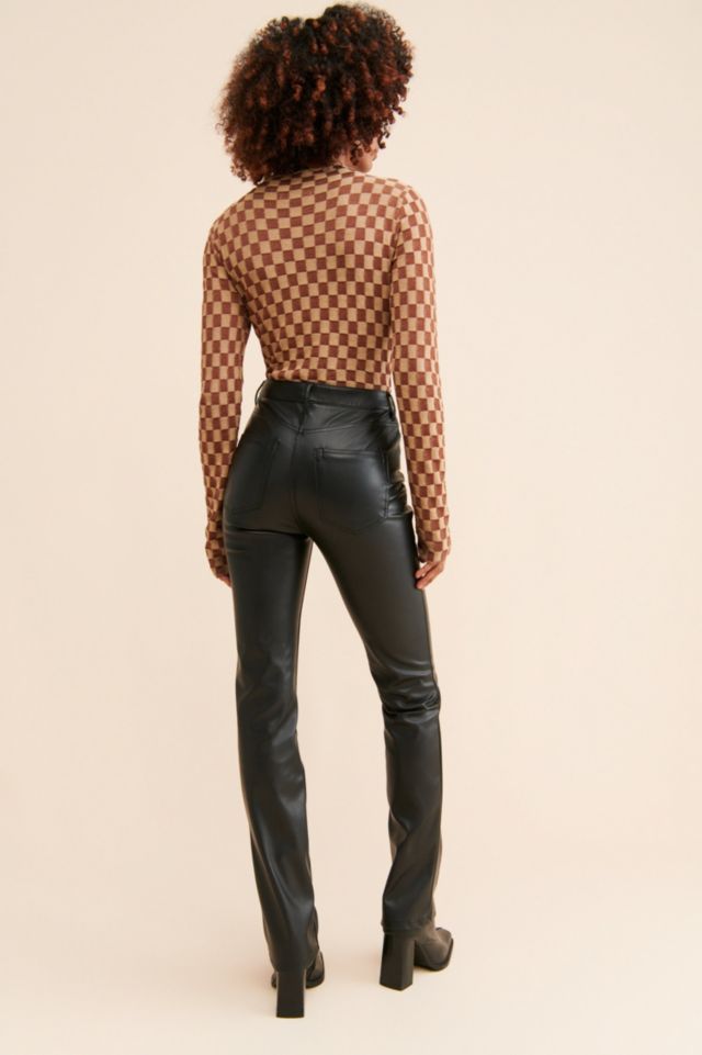 AFRM Heston High-Rise Vegan Leather Pants #1