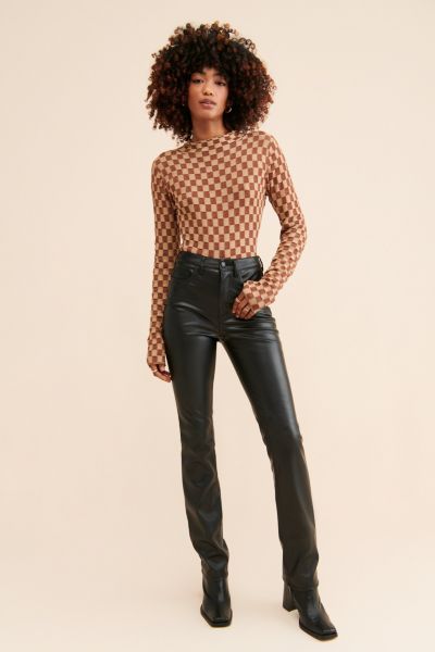 AFRM Heston High-Rise Vegan Leather Pants