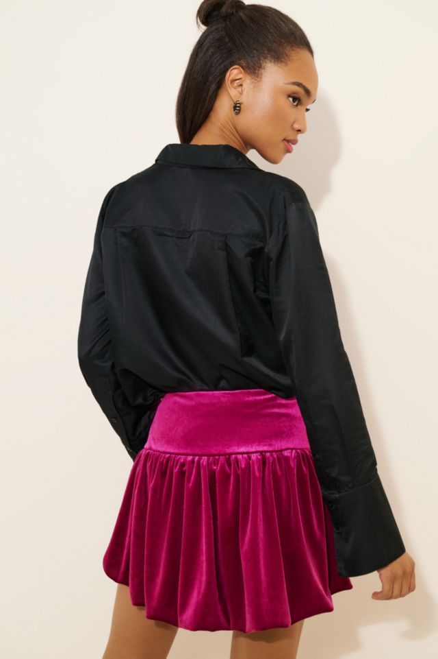 Dot and Lu Velvet Becca Bubble Skirt #1