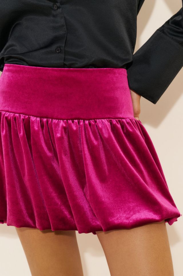 Dot and Lu Velvet Becca Bubble Skirt #2