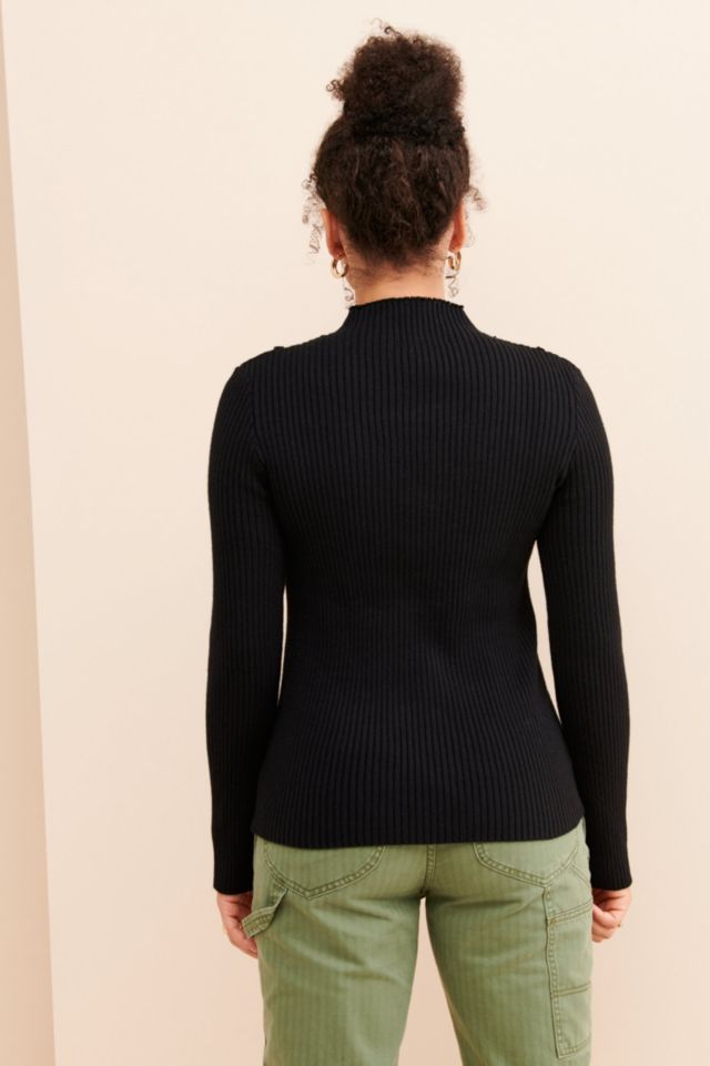 English Factory Mini Ruffle Sweater Top #1