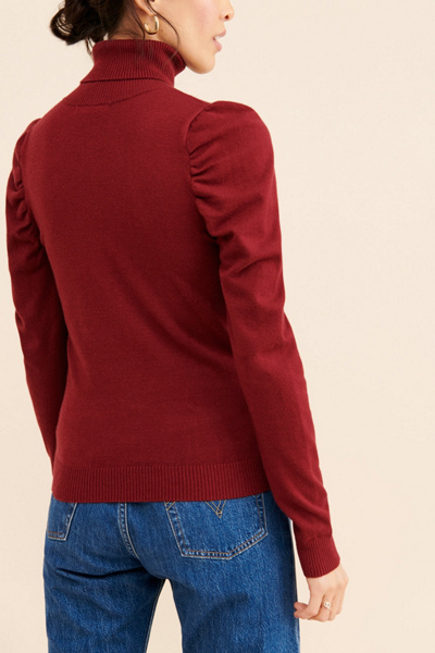 Glamorous Puff Sleeve Turtleneck