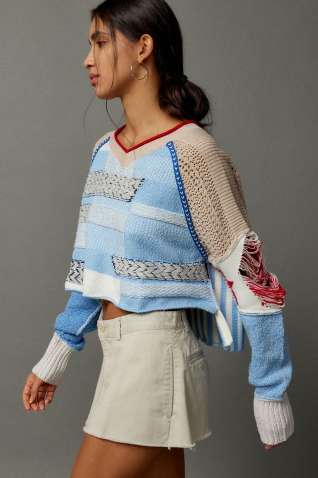 BDG Johnny Patchwork Pullover Sweater #2