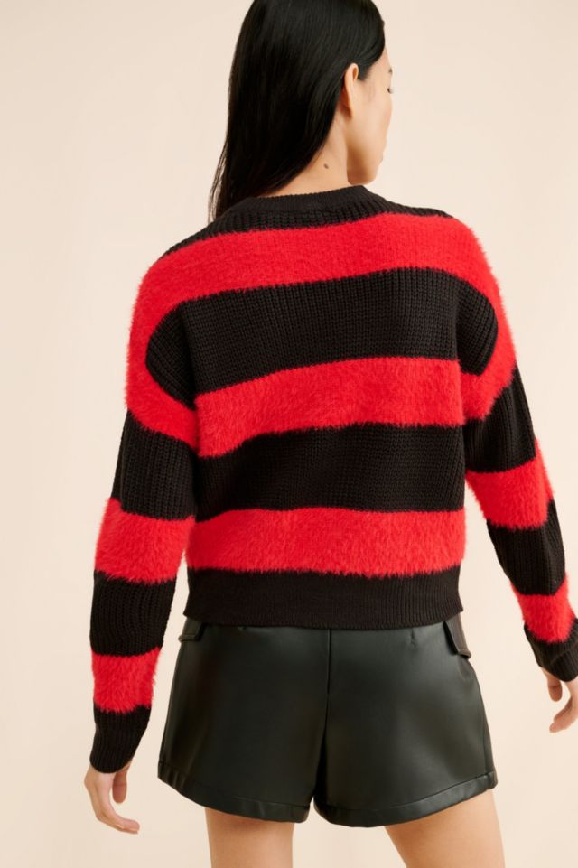 Noisy May Stripe Pullover Sweater #1