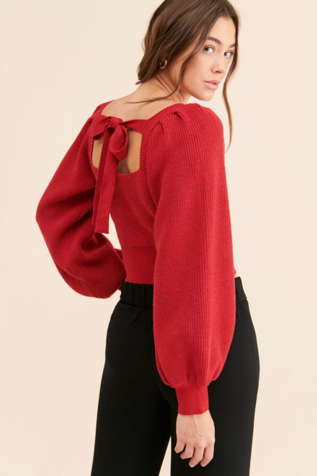 MinkPink Vayu Tie Back Sweater #1