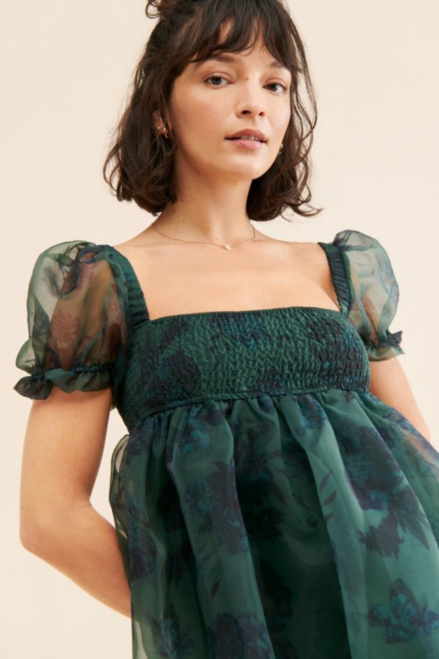 WeWoreWhat Puff-Sleeve Organza Mini Dress #2