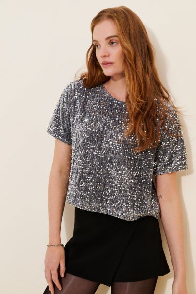 Steve Madden Cressa Sequin Top