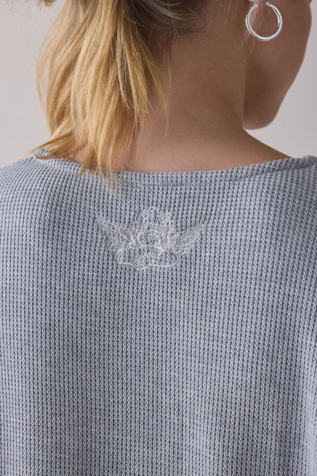 Boys Lie Signature Embroidered Graphic K-Crewneck Thermal Pullover #5