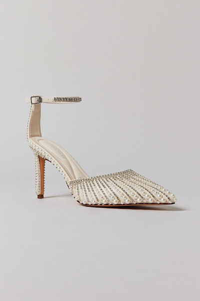 Azalea Wang Davina Pearl Beaded High Heel