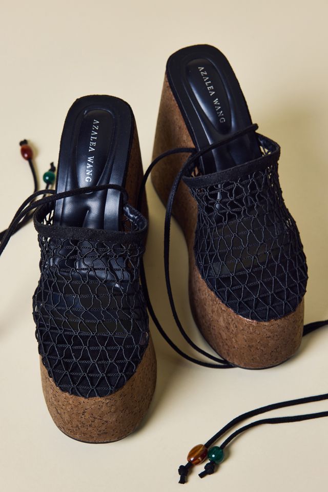 Sandale compensée à lanière enroulée Venne Azalea Wang #1