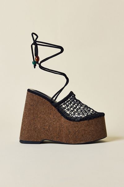 Azalea Wang Venne Wrap-Around Wedge Sandals
