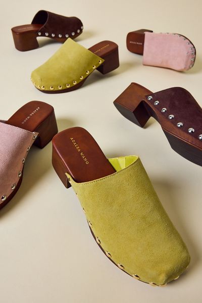 Azalea Wang Walinda Studded Clogs