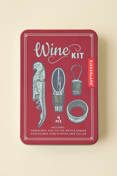 Urban Outfitters Wine Tool Tin Travel Kit In Assorted At  In Multi