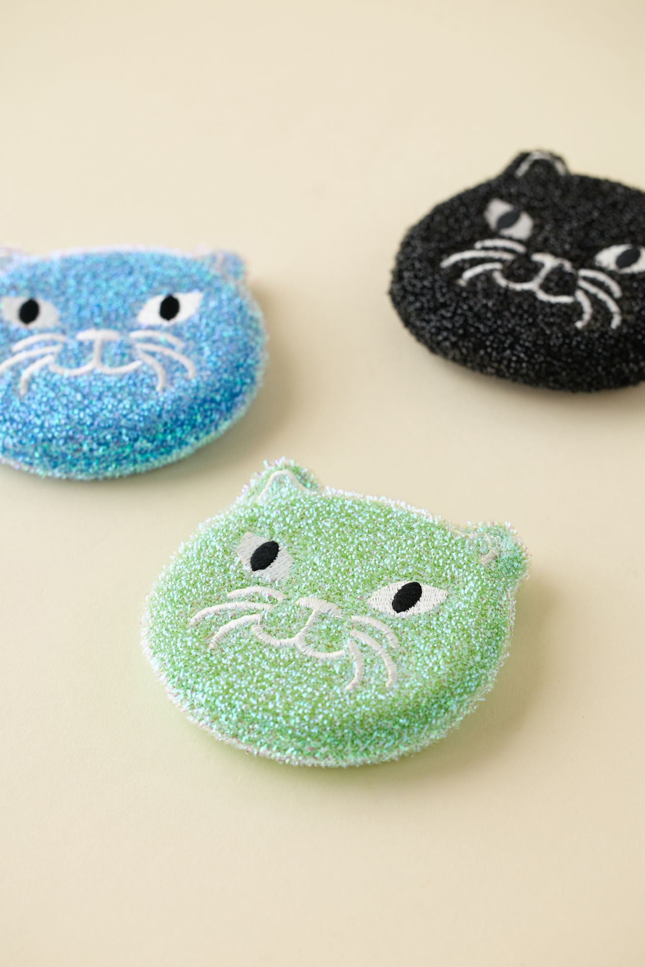 Kitty Scrub Sponge Set - Assorted, Regular, ONE SIZE
