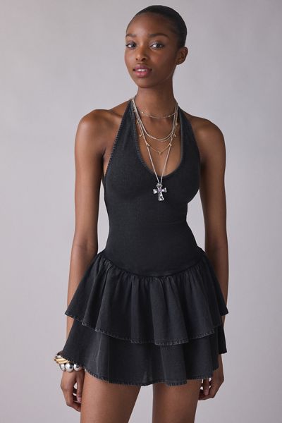 plunge halter mini dress DYLAN HALTER MINI DRESS main image 1