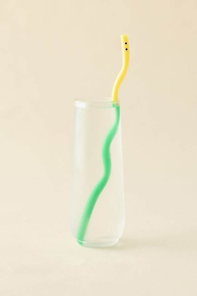 Wiggly Worm Color-Changing Straw Set #1