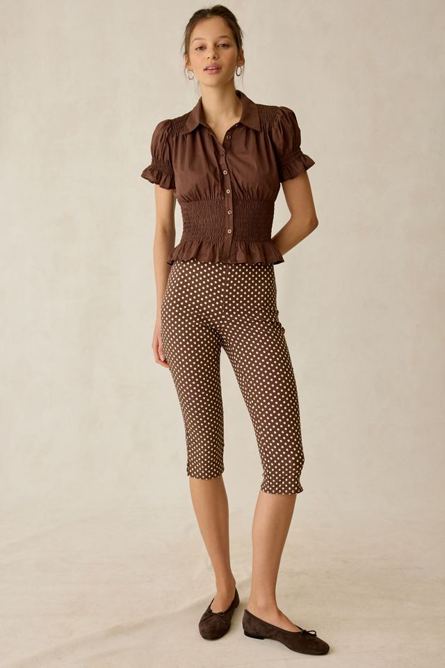 Chemise UO Jess à basque froncée à manches courtes et boutonnée #3