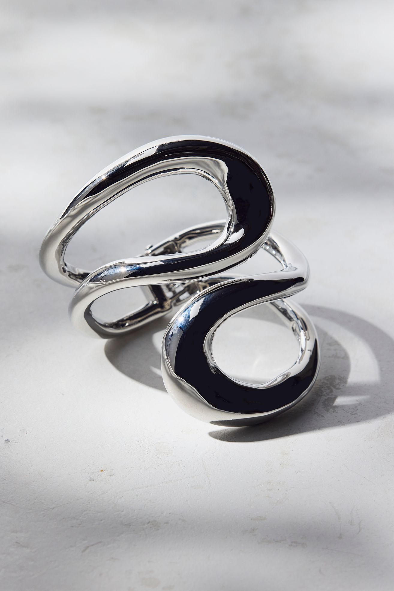 Statement Wrapped Metal Cuff Bracelet