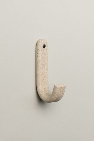 Sin Leggy Curl Wall Hook In Textured Sand At Urban Outfitters In Neutral