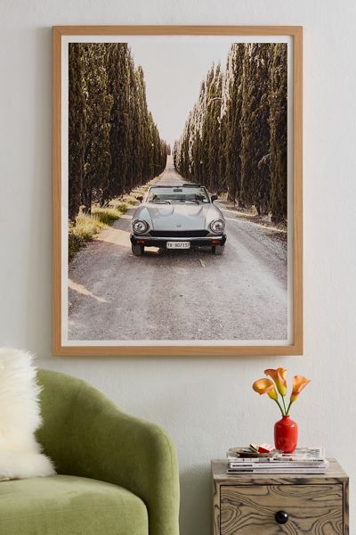 NewburyBoutique Tuscany Italy Retro Convertible Art Print