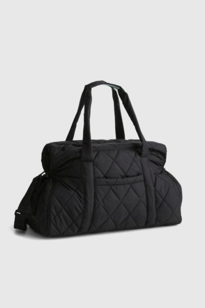 Vera Bradley Large Quilted Nylon Miramar Weekender Bag In Moonless Night, Women's At Urban Outfitters In Black