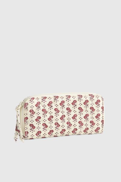 Vera Bradley Quilted Cotton Medium Continental Wallet In Rachel Ditsy, Women's At Urban Outfitters In Neutral