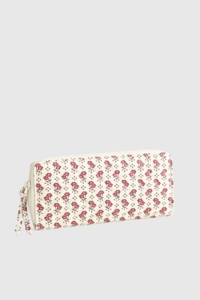 Vera Bradley Quilted Cotton Continental Wallet In Rachel Ditsy, Women's At Urban Outfitters In Neutral