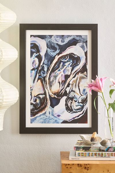 Fine Art by Clau Robles Gil Center Panel Oyster Triptych Art Print