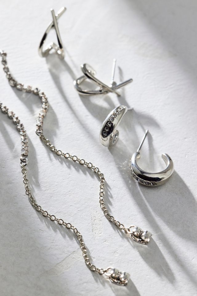 Carolina Rhinestone Trio Earring Set #1