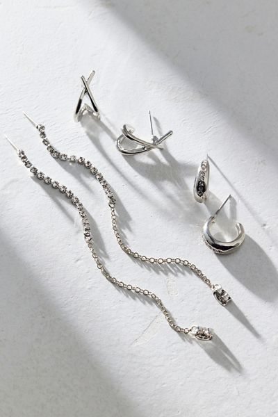 Carolina Rhinestone Trio Earring Set