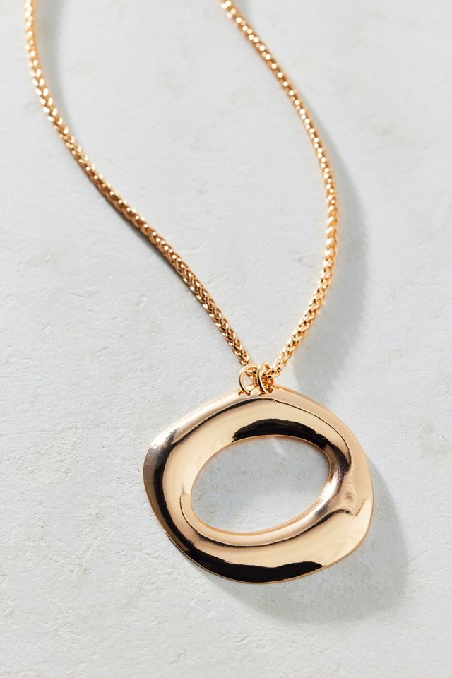 These Days Molten Metal Pendant Necklace #1