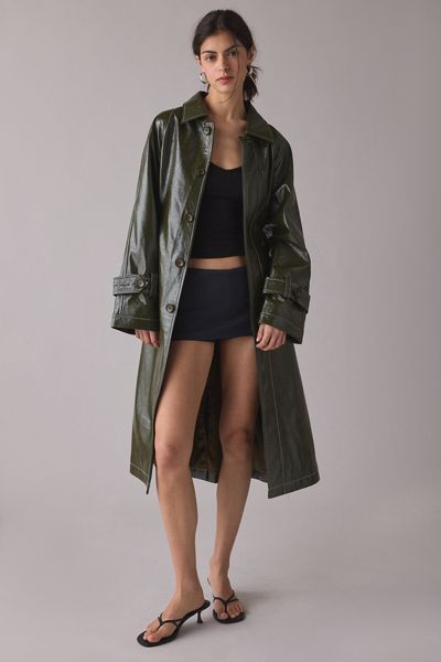 Azalea Wang Aurelia Faux Fur Trim Faux Leather Moto Jacket | Urban